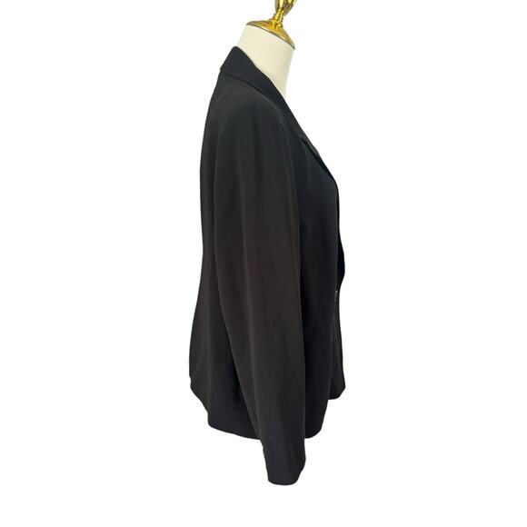 Marina Rinaldi Black Classic Italian Blazer Jacket Giacca Tailored Plus Size - Picture 6 of 14